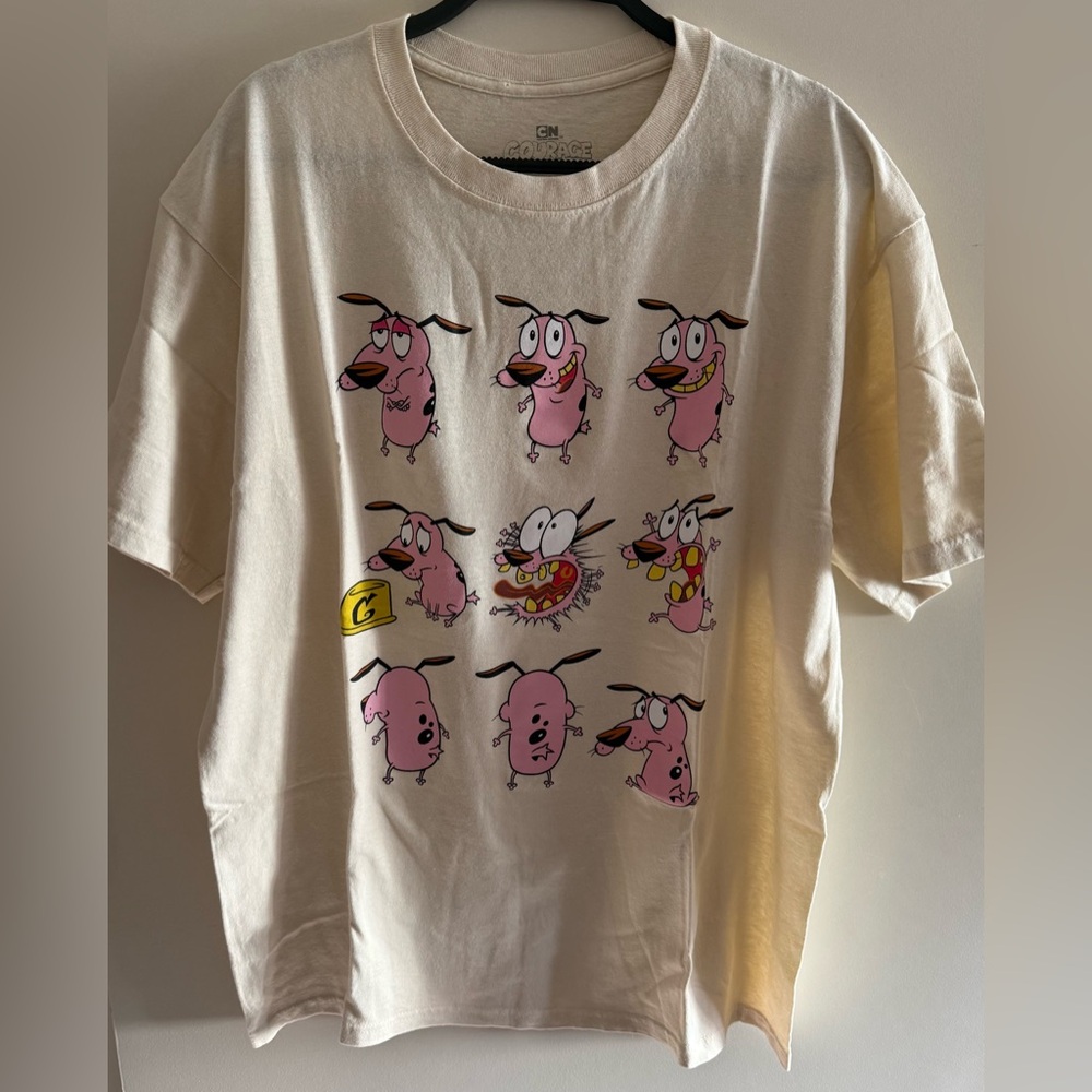 Courage the Cowardly Dog Graphic T-Shirt Size Large